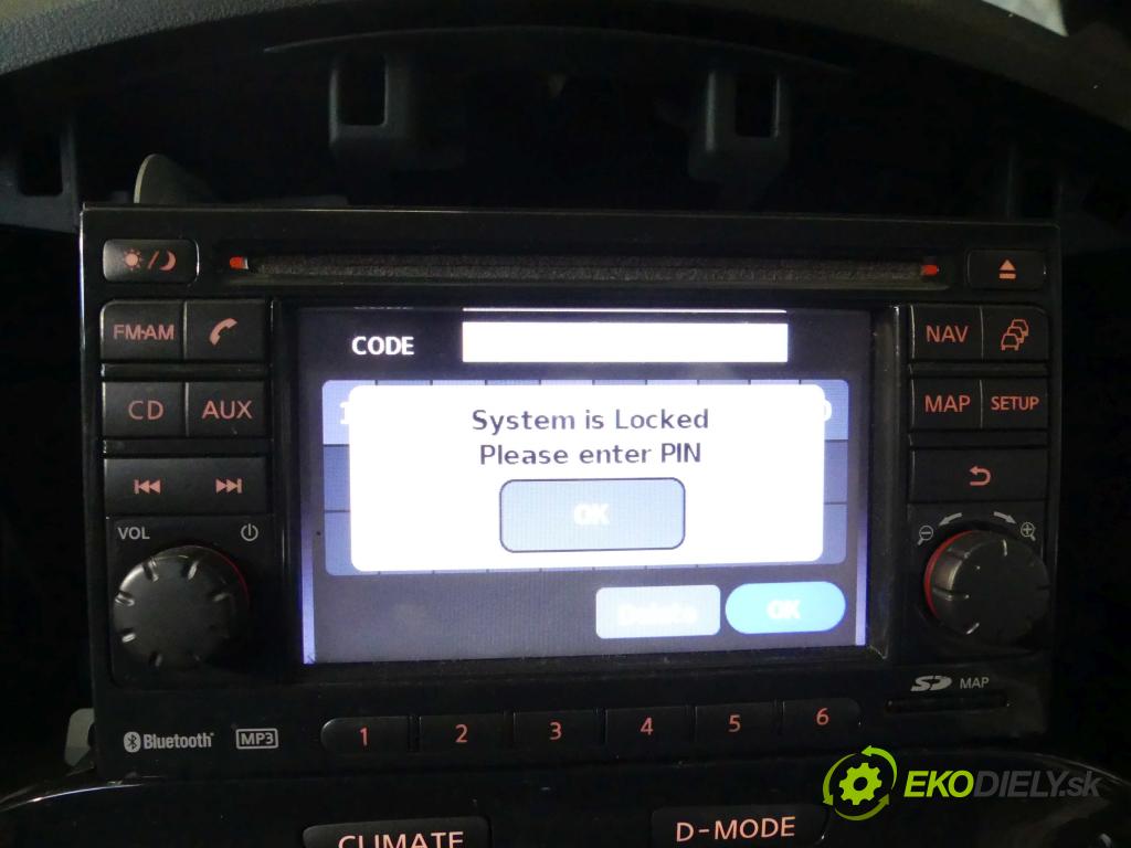 Nissan Juke I 2010-2019 1.6 16V 117 HP manual 86 kW 1598 cm3 5- Radio originál 9776566
