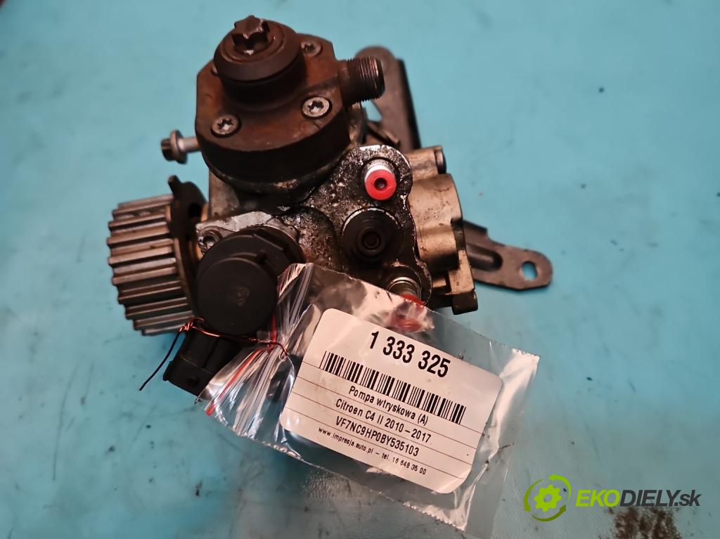 Citroen C4 II 2010-2017 1.6 hdi 92 HP manual 68 kW 1560 cm3 5- čerpadlo vstrekovacia 0445010516 (Vstrekovacie čerpadlá)