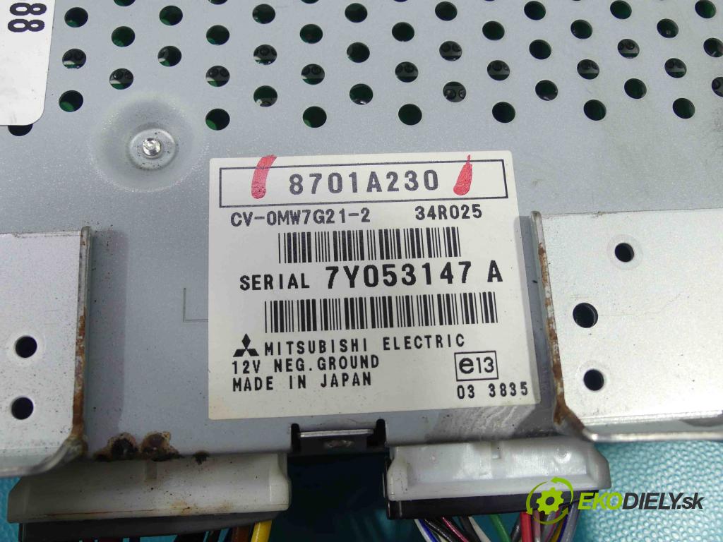 Mitsubishi Outlander II 2006-2013 2.2 DI-D 156 HP manual 115 kW 2179 cm3 5- Zesilovač: 8701A230 (Zosilňovače)