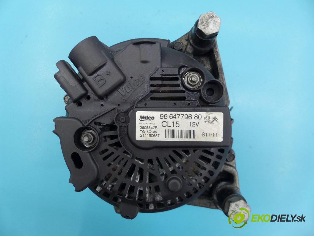 Citroen C4 II 2010-2017 1.6 hdi 92 hp manual 68 kW 1560 cm3 5- Alternator 9664779680 (Alternátory)