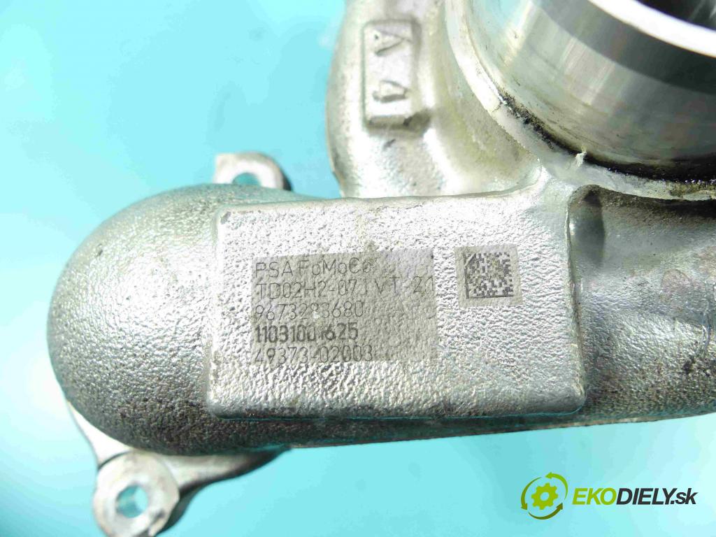 Citroen C4 II 2010-2017 1.6 hdi 92 HP manual 68 kW 1560 cm3 5- turbodúchadlo, turbo 49373-02003 (Turbodúchadlá (kompletné))