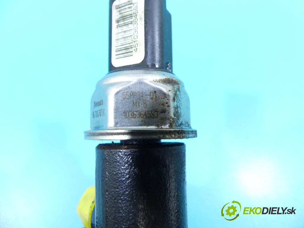 Citroen C4 II 2010-2017 1.6 hdi 92 HP manual 68 kW 1560 cm3 5- lišta vstrekovacia 9685297580-02 (Vstrekovacie lišty)