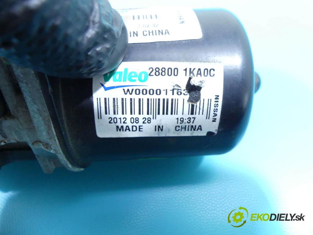 Nissan Juke I 2010-2019 1.6 16V 117 hp manual 86 kW 1598 cm3 5- motor stěračů přední 288020 1KA0C
