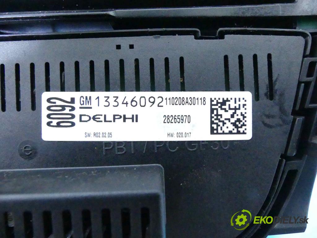 Opel Astra IV 2009-2015 1.7 cdti 110 HP manual 81 kW 1686 cm3 5- panel kúrenia 13346092