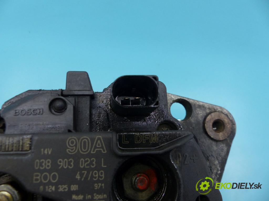Vw Sharan I 1995-2010 1.9 tdi 110 hp manual 81 kW 1896 cm3 5- Alternator 038903023L (Alternátory)