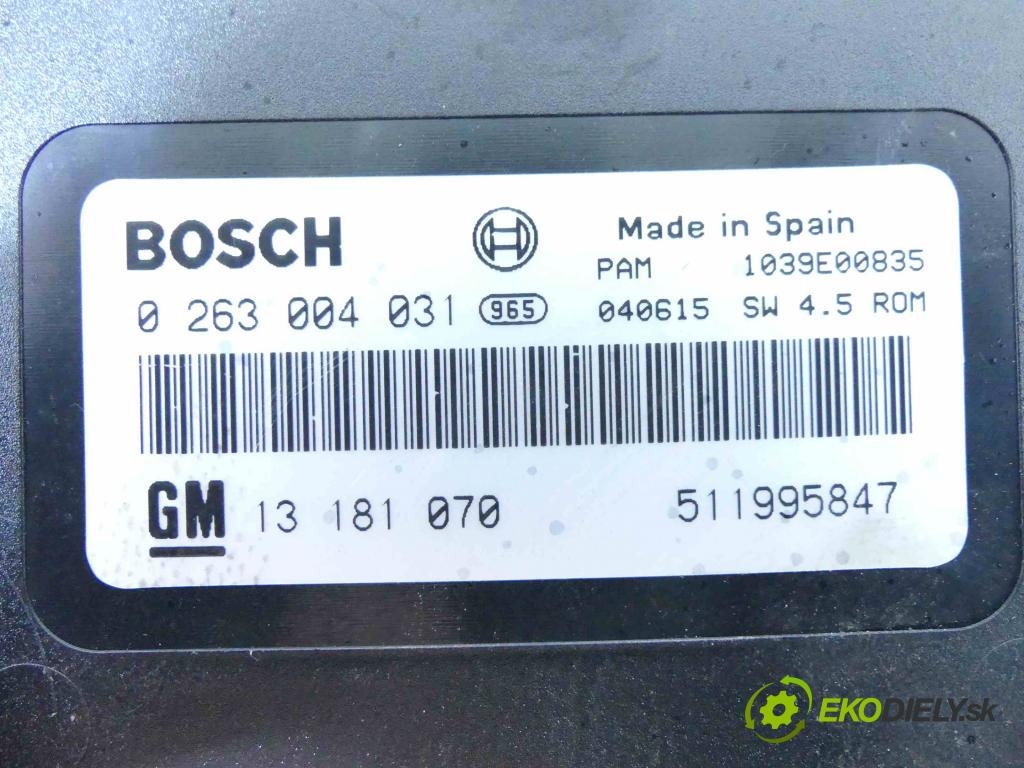 Opel Vectra C 2002-2008 1.9 cdti 150 HP manual 110 kW 1910 cm3 5- modul riadiaca jednotka 0263004031 (Ostatné)