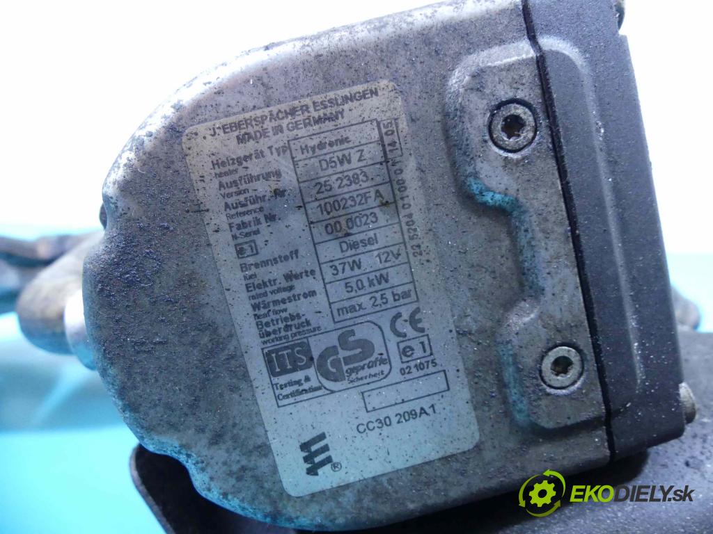 Mazda 5  2005-2010 2.0 citd 143 hp manual 105 kW 1998 cm3 5- Webasto 100232FA (Webasto ohřívače)