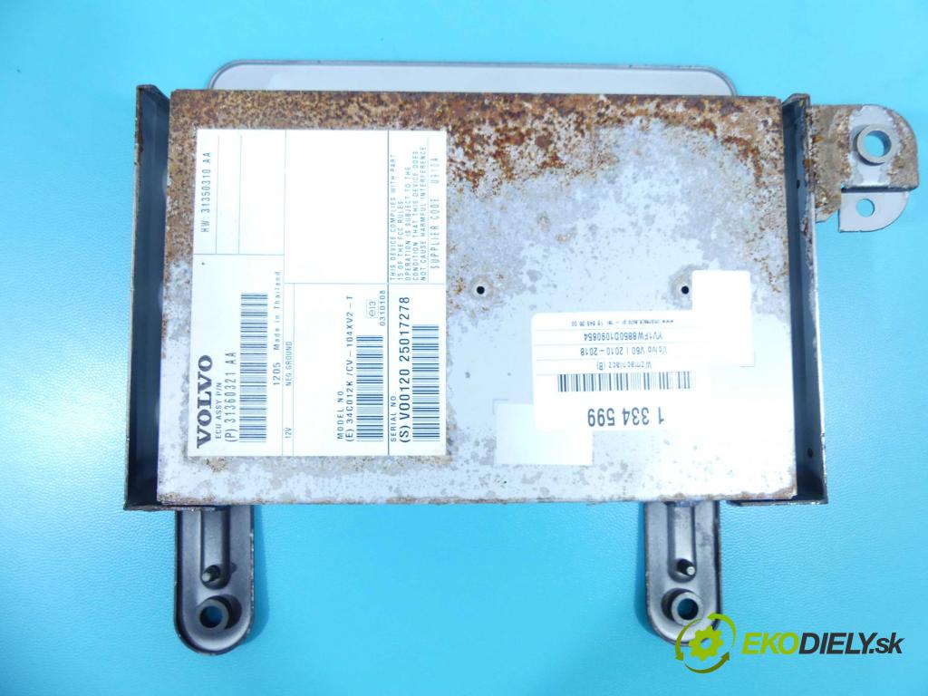 Volvo V60 I 2010-2018 2.0 D3 163 HP automatic 120 kW 1984 cm3 5- Zesilovač: 31360321AA (Zosilňovače)