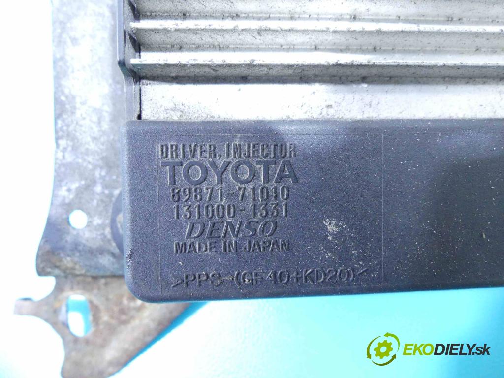 Toyota Auris I 2006-2013 2.0 D4D 126 hp manual 93 kW 1998 cm3 5- modul řídící jednotka 89871-71010 (Ostatní)
