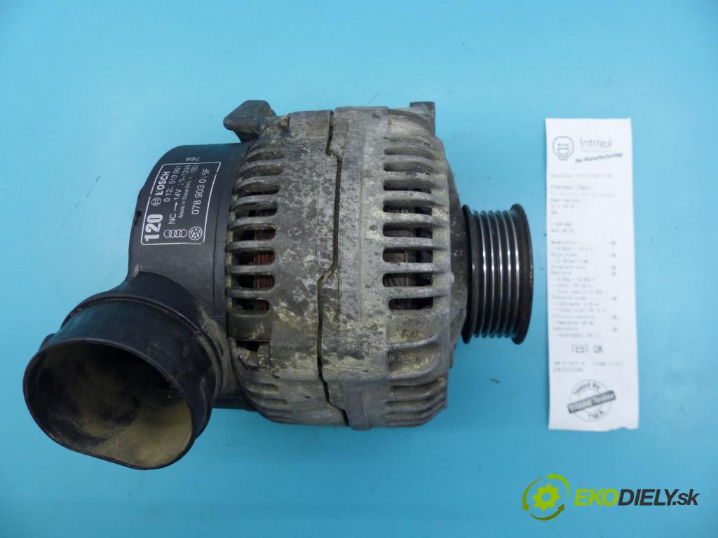 Audi A6 C5 1997-2004 2.4 V6 165 hp manual 121 kW 2393 cm3 4- Alternator 0123510061 (Alternátory)