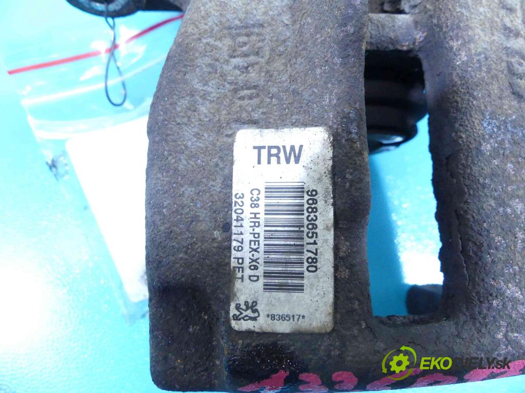 Citroen C6 2005-2012 2.7 hdi 204 HP automatic 150 kW 2720 cm3 4- brzdič zadné pravý 9683651780 (Ostatné)