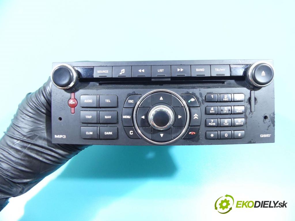 Citroen C6 2005-2012 2.7 hdi 204 HP automatic 150 kW 2720 cm3 4- Radio originál 96650986ZD