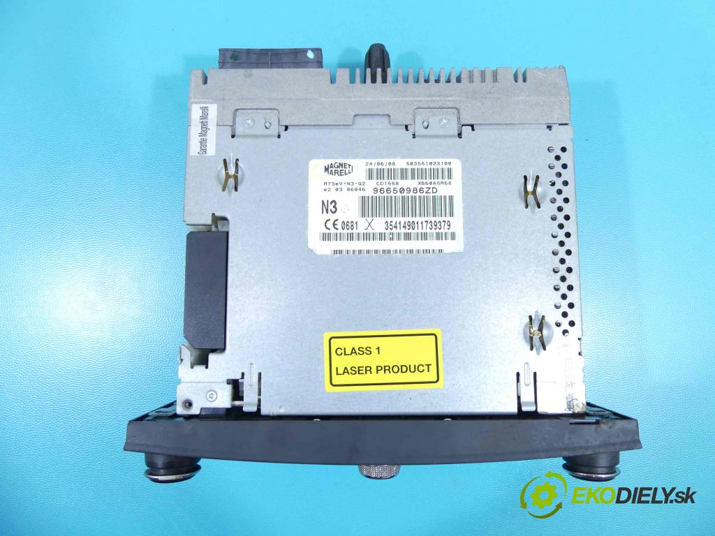 Citroen C6 2005-2012 2.7 hdi 204 HP automatic 150 kW 2720 cm3 4- Radio originál 96650986ZD
