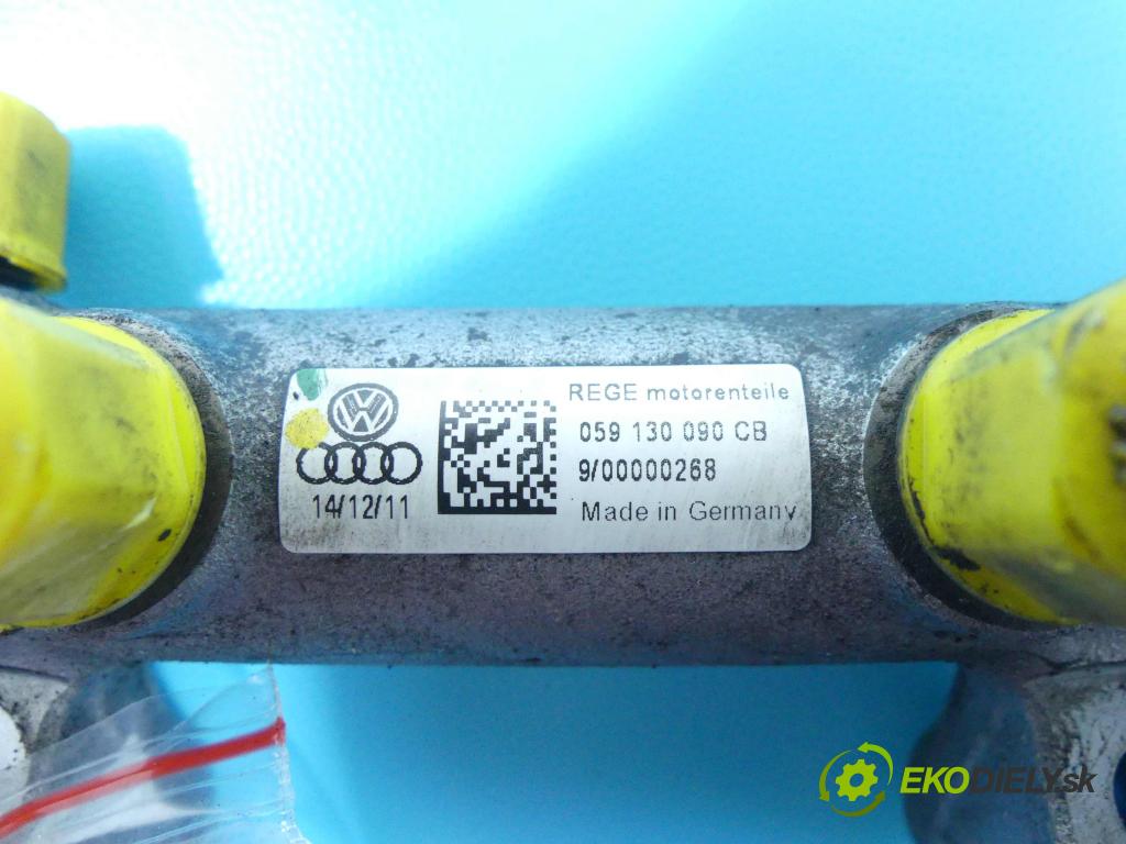Vw Touareg II 2010-2018 3.0 tdi 245KM automatic 180 kW 2999 cm3 5- lišta vstrekovacia 059130090CB (Vstrekovacie lišty)