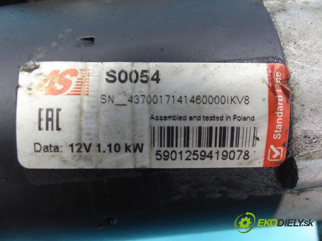 Vw Passat B5 1995-2005 1.6 101 HP manual 74 kW 1595 cm3 4- štartér  (Štartéry)