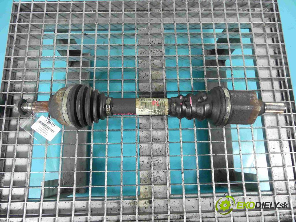 Citroen C6 2005-2012 2.7 hdi 204 HP automatic 150 kW 2720 cm3 4- poloos ľavé 9683381980 (Poloosy)