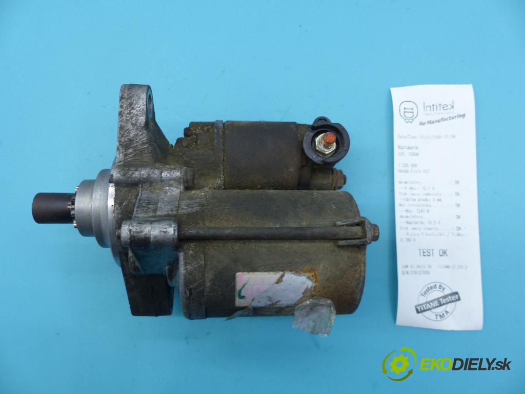 Honda Civic VII 2000-2006 1.7 16v 124hp automatic 91 kW 1698 cm3 2- štartér  (Štartéry)