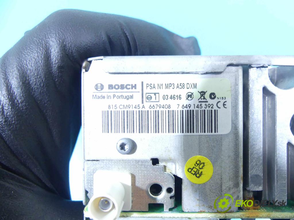 Citroen C3 Picasso 2008-2017 1.4 16V 95 HP manual 70 kW 1397 cm3 5- Radio originál 9666959577