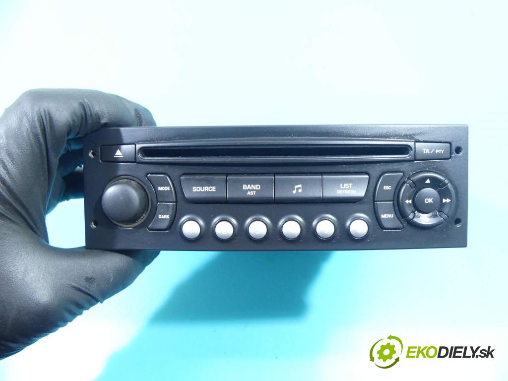 Citroen C3 Picasso 2008-2017 1.4 16V 95 HP manual 70 kW 1397 cm3 5- Radio originál 9666959577