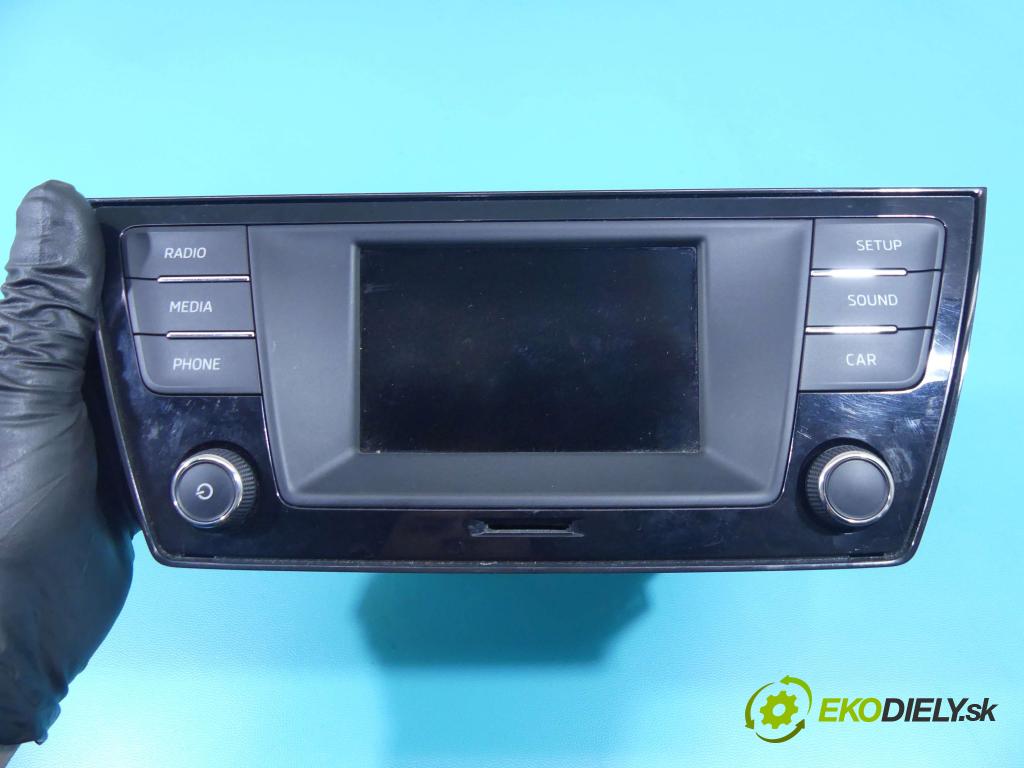 Skoda Fabia III 2014- 1.4 tdi 105 HP manual 77 kW 1422 cm3 5- Radio originál 6V0035871