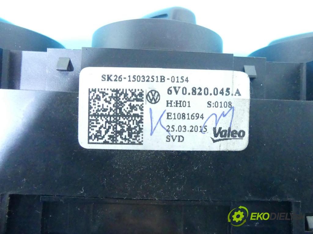 Skoda Fabia III 2014- 1.4 tdi 105 HP manual 77 kW 1422 cm3 5- panel kúrenia 6V0820045A