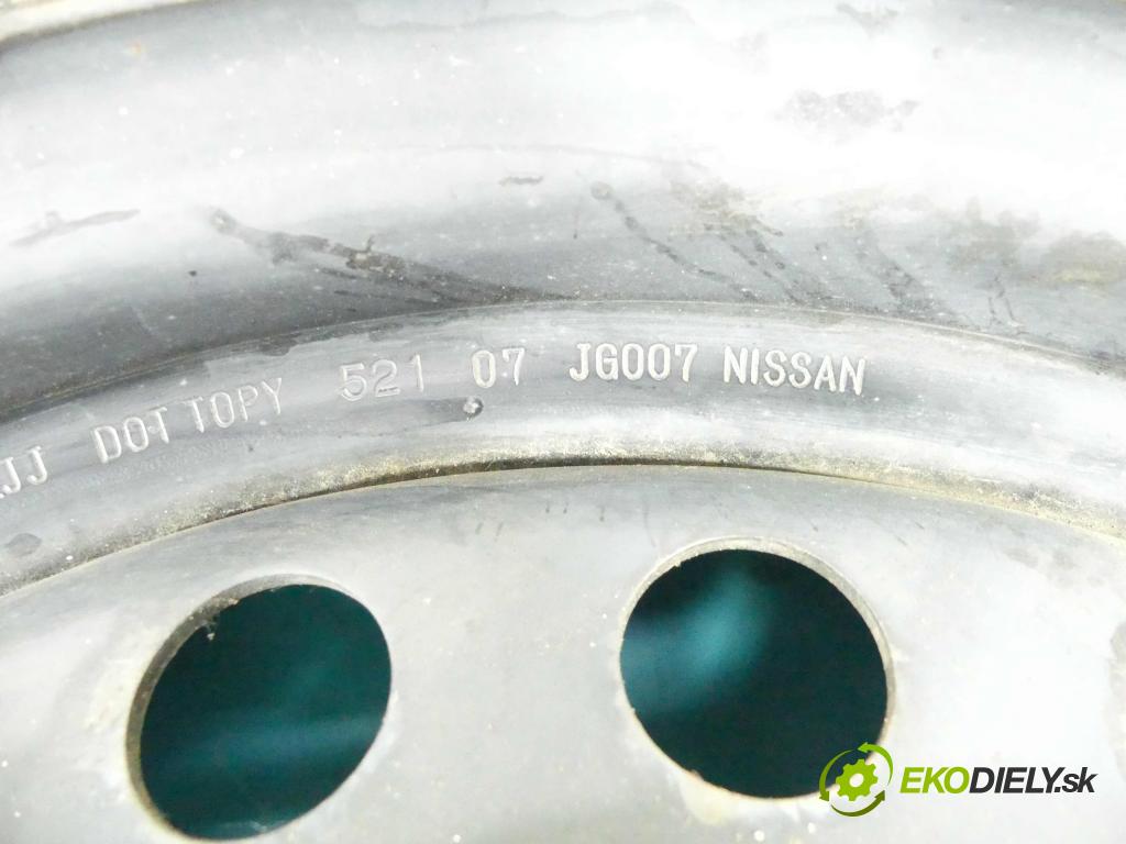 Nissan X-trail II T31 2008-2013 2.0 dci 150 HP manual 110 kW 1995 cm3 5- koleso rezervne 16" CA