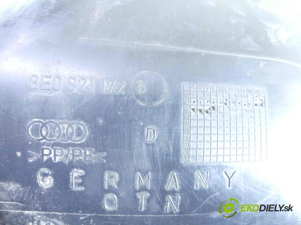 Audi A4 B6 2000-2004 2.0 20V 131 hp manual 96 kW 1984 cm3 5- blatník: přední pravé 8E0821172B