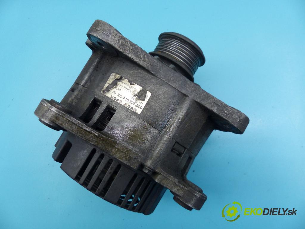 Vw Golf IV 1997-2003 1.9 sdi 68 hp manual 50 kW 1896 cm3 3- Alternator 038903024GX (Alternátory)