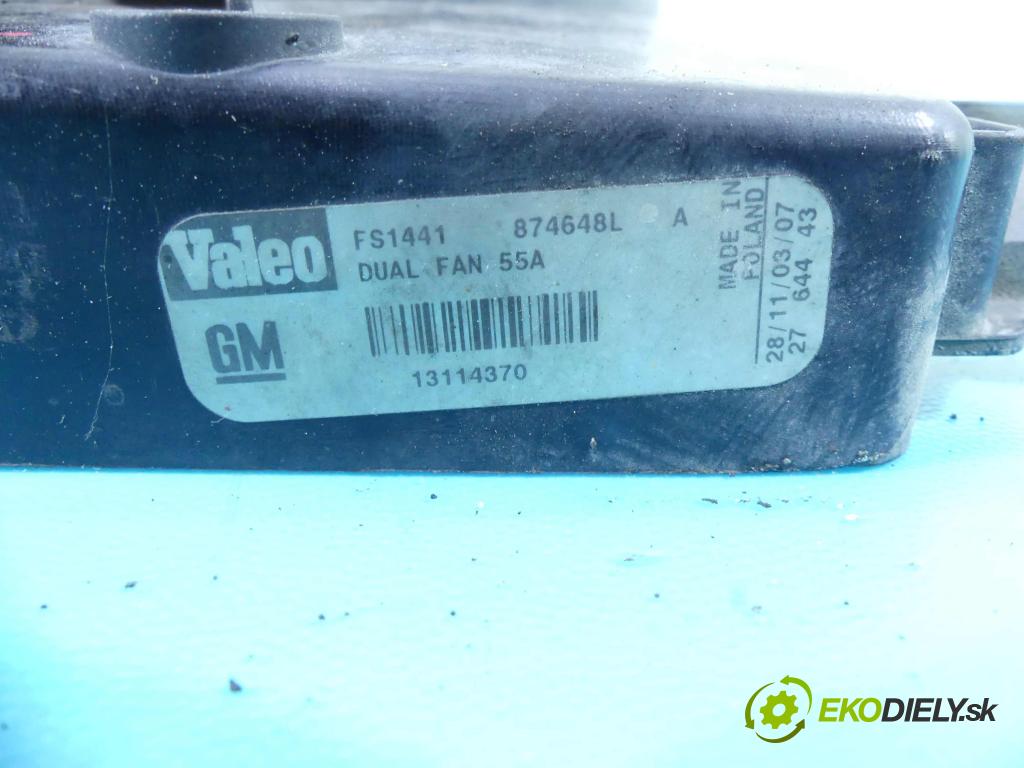Opel Signum 2.2 dti 125 HP manual 92 kW 2172 cm3 5- Ventilátor chladiča 13114370