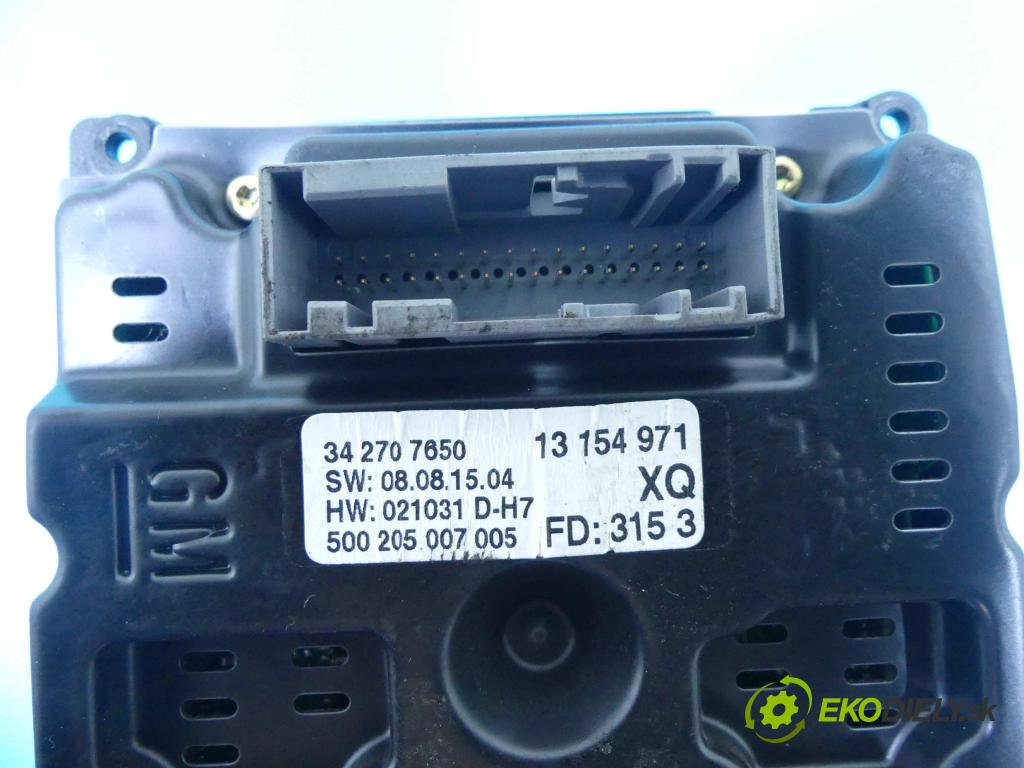Opel Signum 2.2 dti 125 HP manual 92 kW 2172 cm3 5- Zobrazit: 13154971 (Prístrojové dosky, displeje)