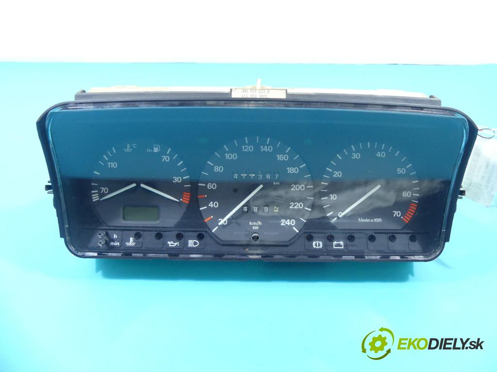 Vw Passat B4 1993-1997 2.0 8V 116 HP manual 85 kW 1984 cm3 5- prístrojovka/ budíky 3A0919033A (Prístrojové dosky, displeje)