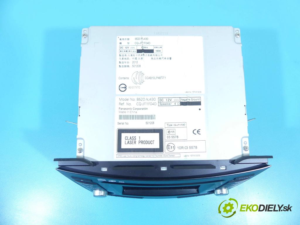 Subaru Legacy V 2009-2014 2.0d 150 HP manual 110 kW 1998 cm3 5- Radio originál 86201AJ430