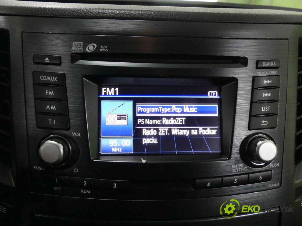 Subaru Legacy V 2009-2014 2.0d 150 HP manual 110 kW 1998 cm3 5- Radio originál 86201AJ430