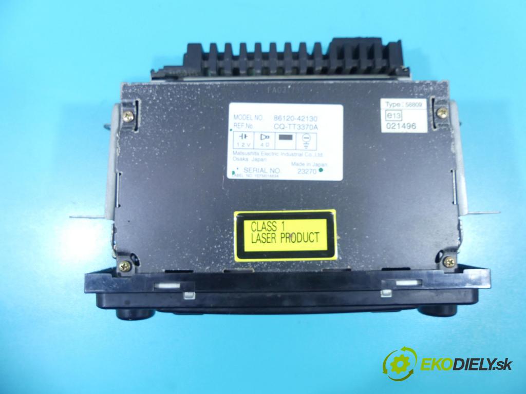 Toyota Rav4 II 2000-2005 2.0 D4D 116 HP manual 85 kW 1995 cm3 5- Radio originál 86120-42130
