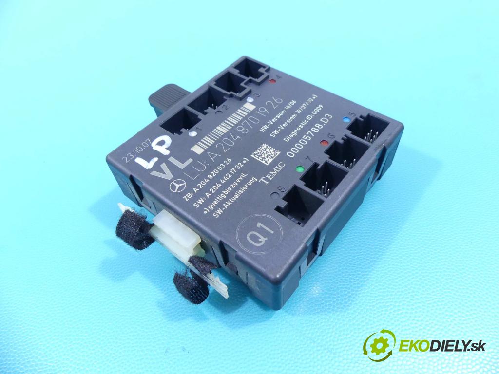 Mercedes C W204 2007-2014 3.0 V6 231 HP automatic 170 kW 2996 cm3 4- modul riadiaca jednotka A2048701926 (Ostatné)