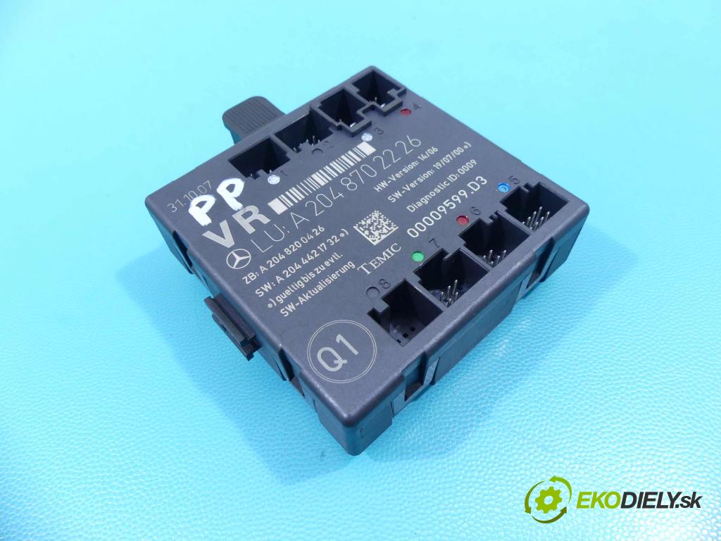 Mercedes C W204 2007-2014 3.0 V6 231 HP automatic 170 kW 2996 cm3 4- modul riadiaca jednotka A2048702226 (Ostatné)