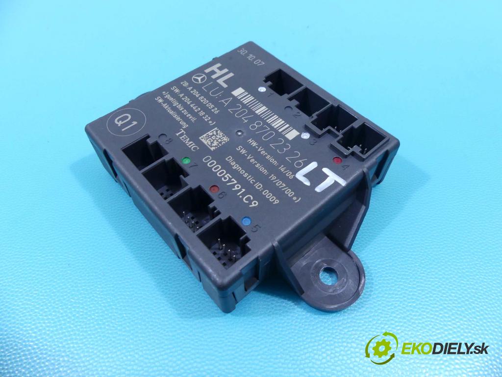 Mercedes C W204 2007-2014 3.0 V6 231 HP automatic 170 kW 2996 cm3 4- modul riadiaca jednotka A2048702326 (Ostatné)