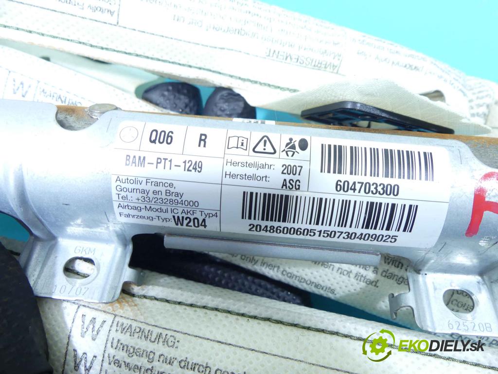 Mercedes C W204 2007-2014 3.0 V6 231 HP automatic 170 kW 2996 cm3 4- clona pravé 604703300
