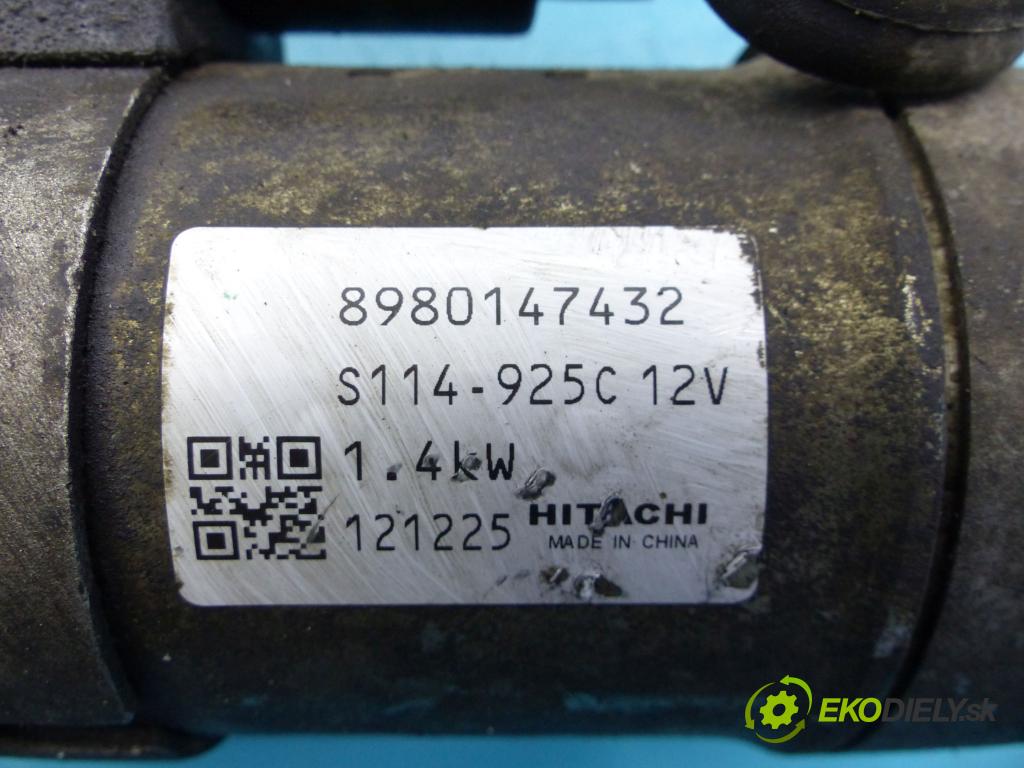 Opel Astra IV 2009-2015 1.7 cdti 110 HP manual 81 kW 1686 cm3 5- štartér 8980147432 (Štartéry)