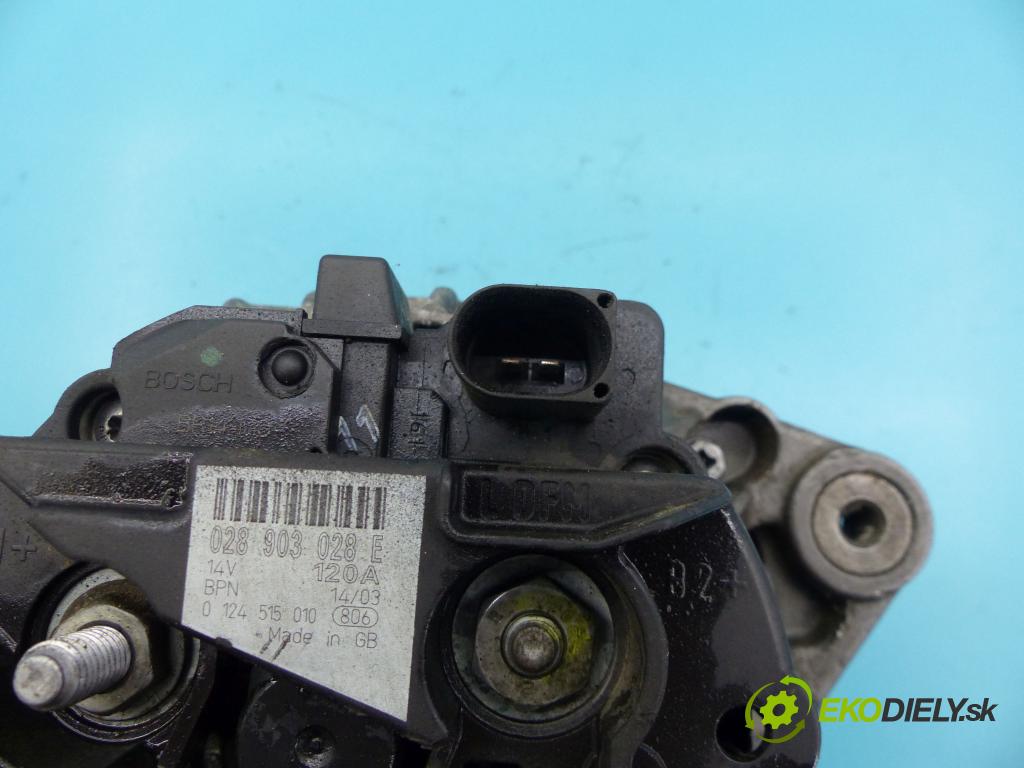 Skoda Fabia I 1999-2007 1.4 tdi 69KM manual 51 kW 1422 cm3 5- Alternator 028903028E (Alternátory)