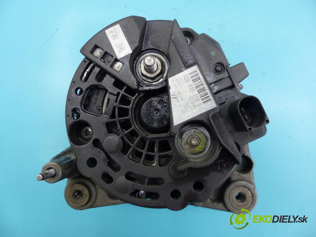 Skoda Fabia I 1999-2007 1.4 tdi 69KM manual 51 kW 1422 cm3 5- Alternator 028903028E (Alternátory)