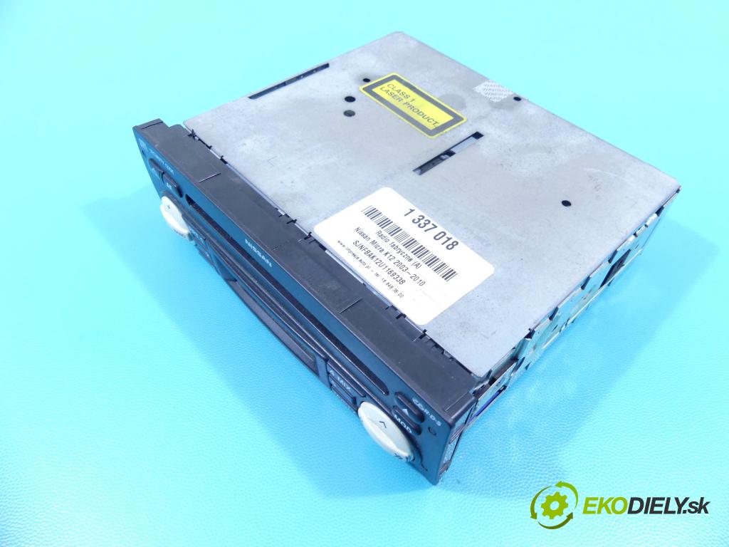 Nissan Micra K12 2003-2010 1.2 16V 65 HP manual 48 kW 1240 cm3 5- Radio originál 7643349318