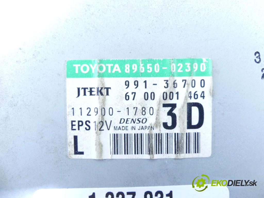 Toyota Auris I 2006-2013 2.0 D4D 126 HP manual 93 kW 1998 cm3 5- modul riadiaca jednotka 89650-02390 (Ostatné)