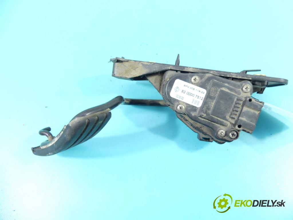 Renault Espace IV 2003-2014 2.0 T 163 HP manual 120 kW 1998 cm3 5- pedal plyn potenciometr: 8200007512