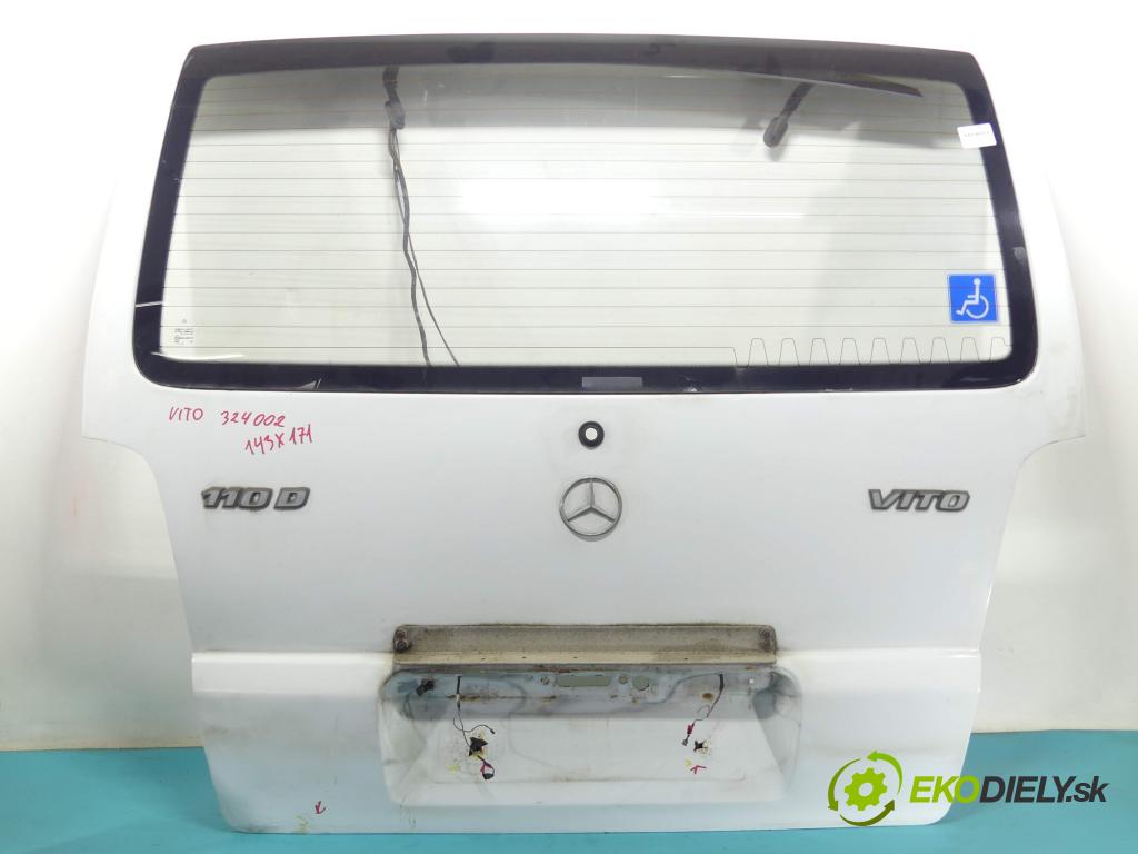 Mercedes Vito W638 1996-2003 2.3 TD 98 hp manual 72 kW 2299 cm3 5- zadní kufrové dveře  (Zadní kapoty)