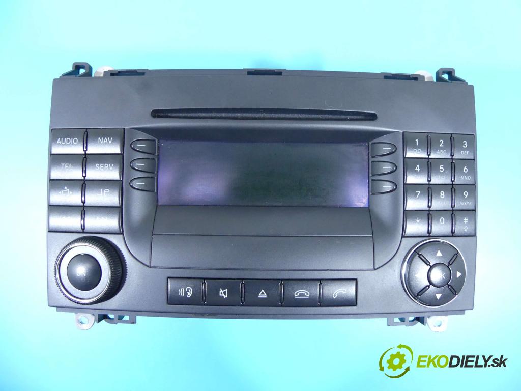 Mercedes B W245 2005-2011 1.7 116 HP automatic 85 kW 1699 cm3 5- Radio originál A1698205089