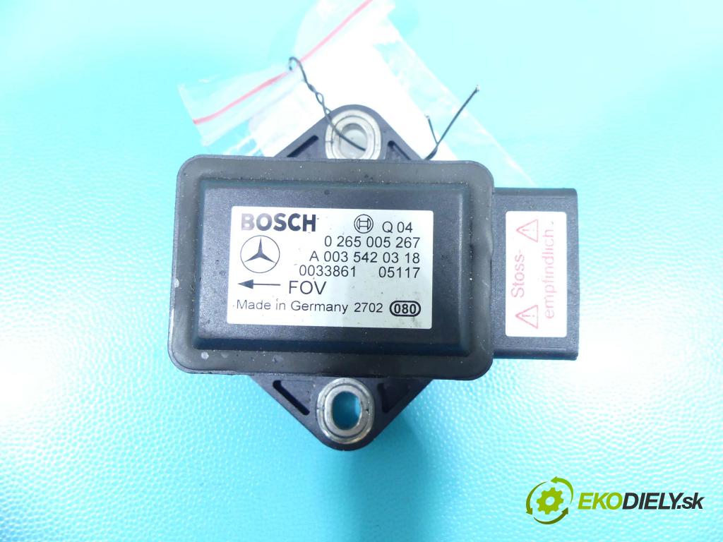 Mercedes B W245 2005-2011 1.7 116 hp automatic 85 kW 1699 cm3 5- snímač ESP 0265005267