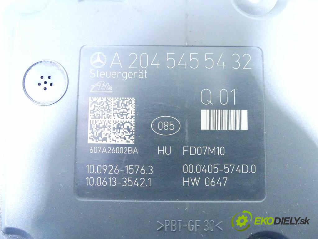 Mercedes C W204 2007-2014 3.0 V6 231 HP automatic 170 kW 2996 cm3 4- čerpadlo abs A2045455432 (Pumpy ABS)