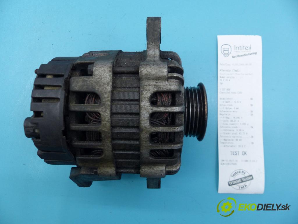 Chevrolet Aveo T200 2003-2008 1,2.0 72 hp manual 53 kW 1150 cm3 5- Alternator 2655476 (Alternátory)