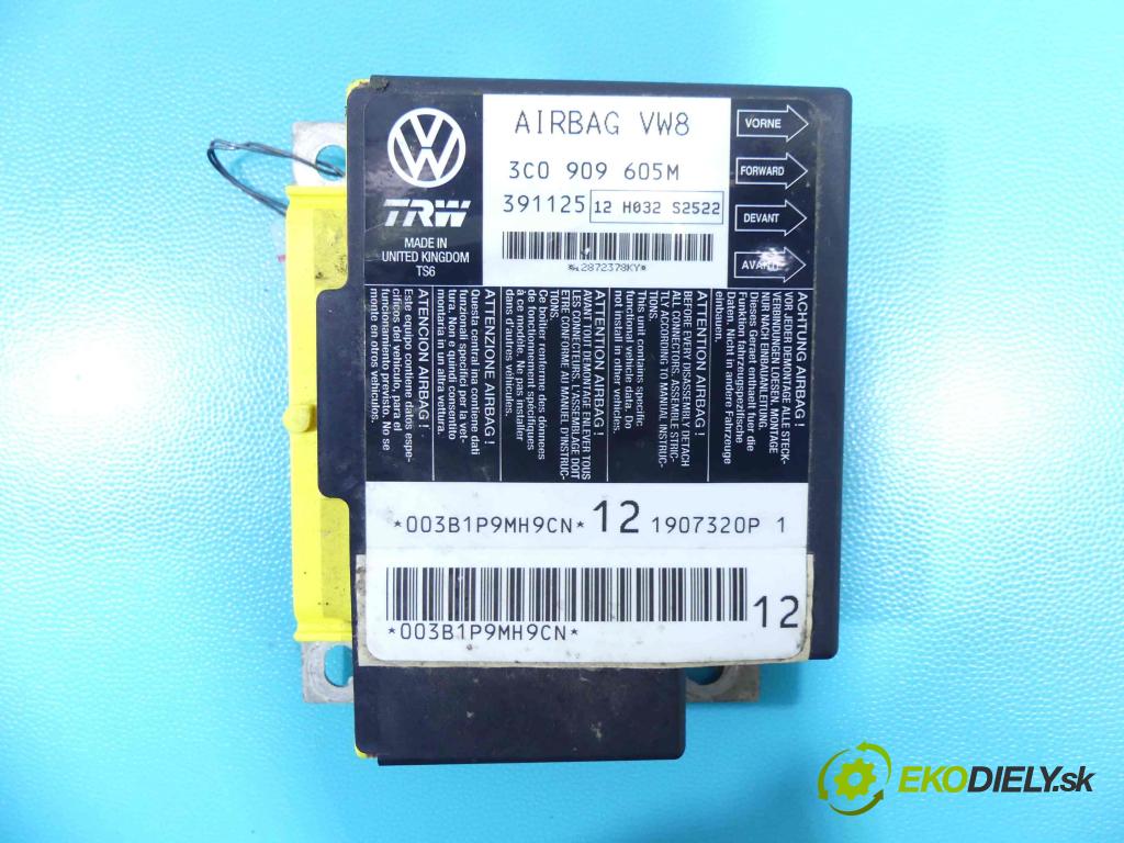 Vw Passat B6 2005-2010 1.9 tdi 105 HP manual 77 kW 1896 cm3 5- modul riadiaca jednotka 3C0909605M (Ostatné)